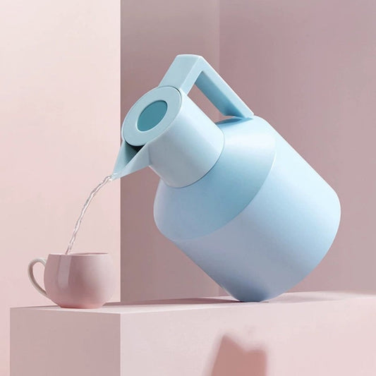 Insulated Geometric Water Pitcher - Large Thermal Jug for Cold or Hot Beverages