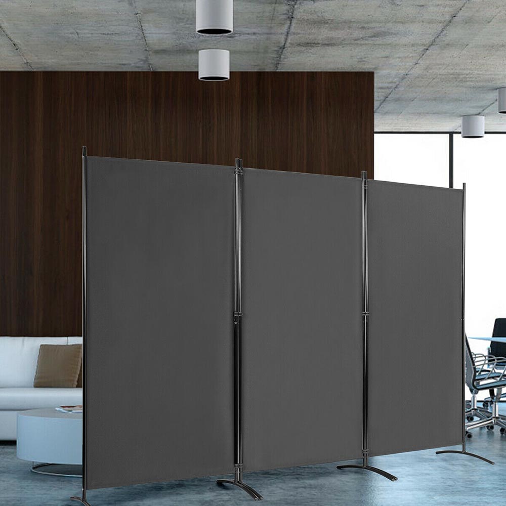 Mobile room divider 260x180cm, grey
