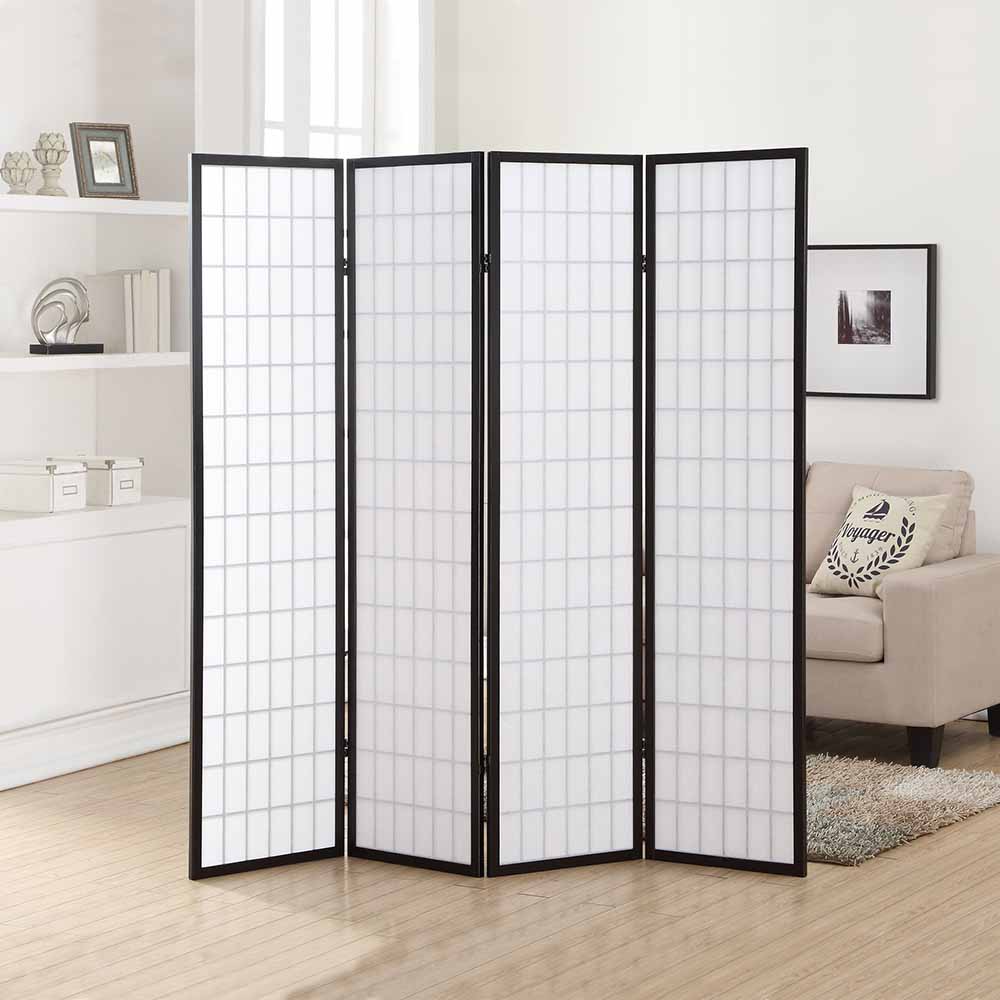 Paravan despartitor din 4 panouri-stil japonez