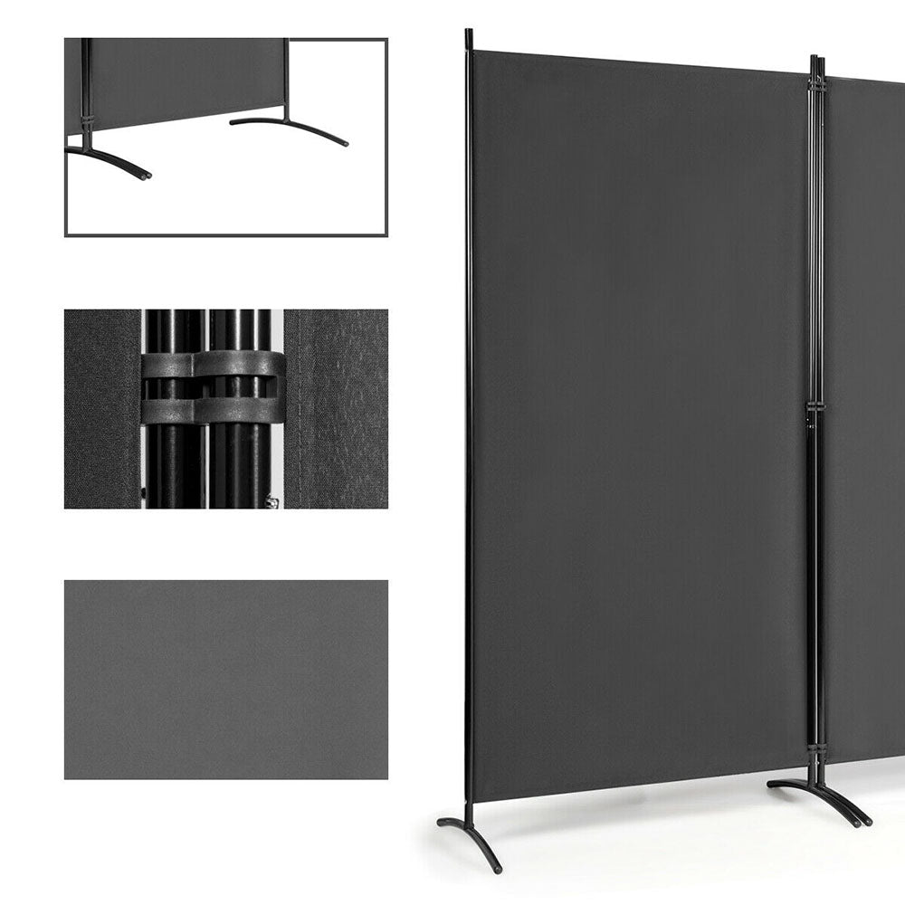 Mobile room divider 260x180cm, grey