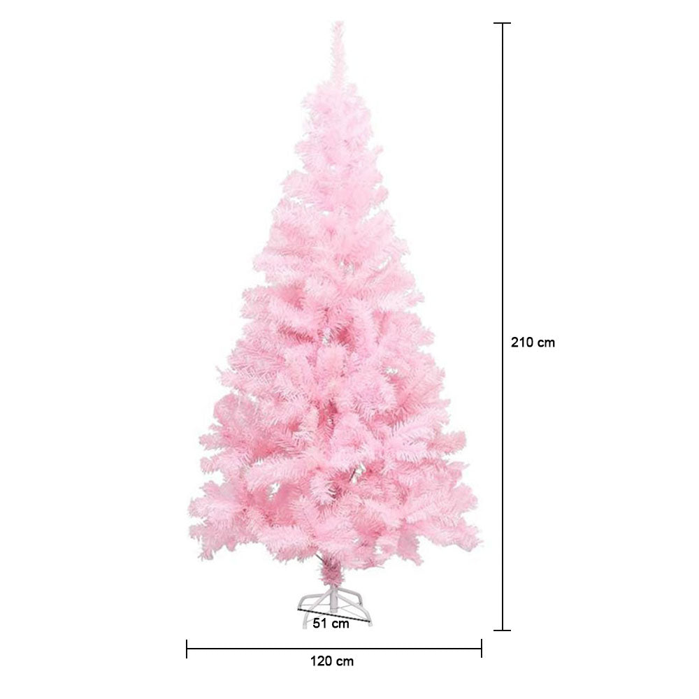 Pink artificial pine - in several sizes - 210 cm