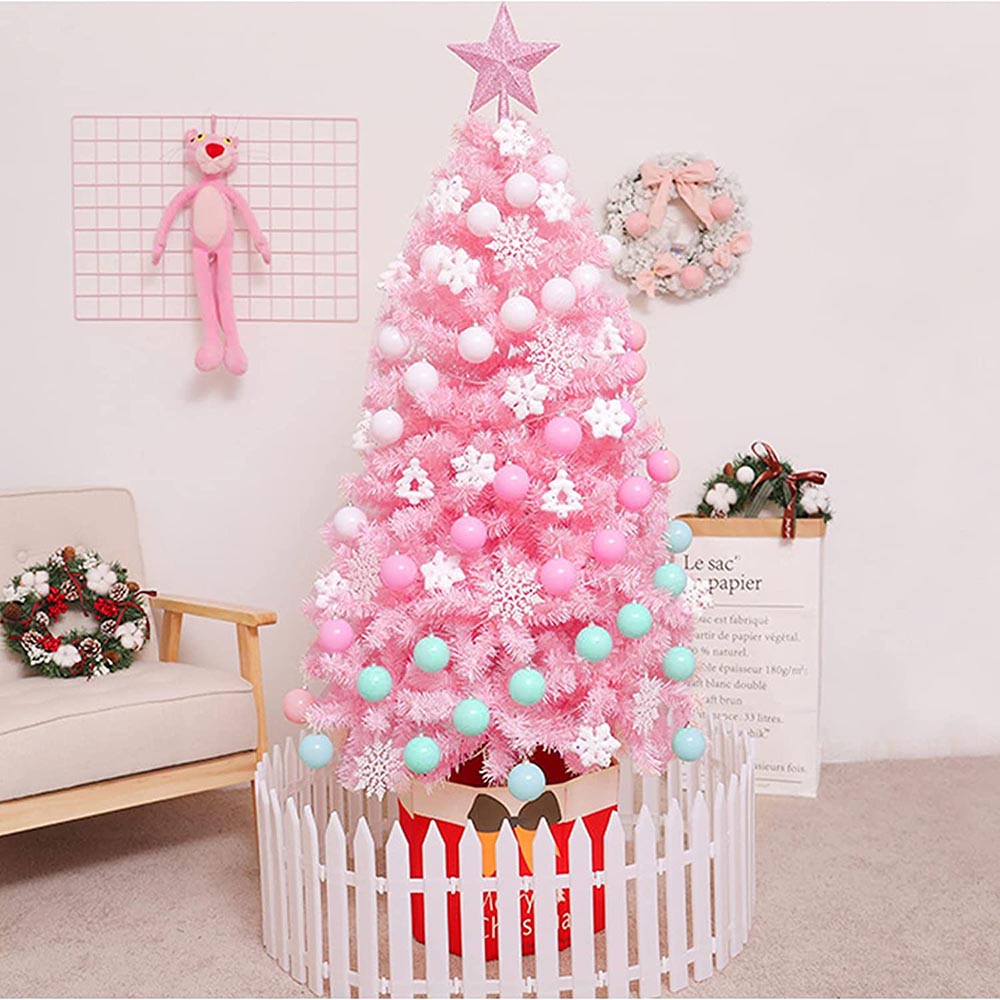 Pink artificial pine - in several sizes - 210 cm