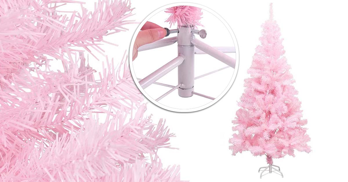 Pink artificial pine - in several sizes - 210 cm